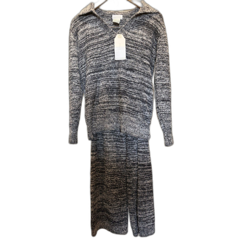 Softies Marshmallow Johnny Collar Lounge Set - XS NWT